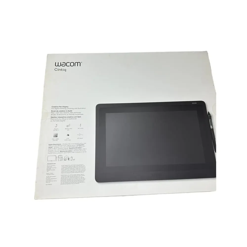 Wacom Cintiq 16 Creative Pen Display Drawing Tablet Black